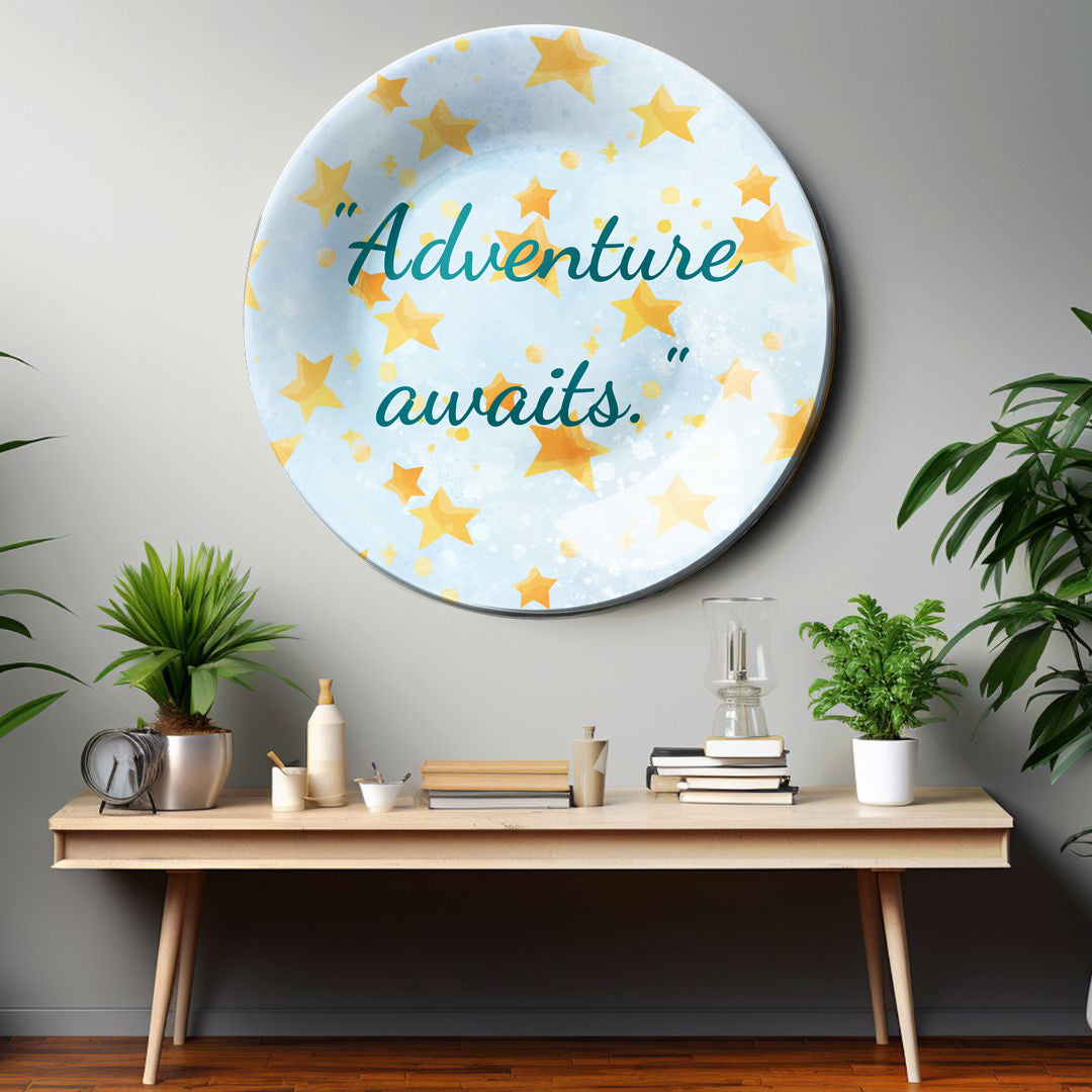 Adventures Await Decorative Wall Plate