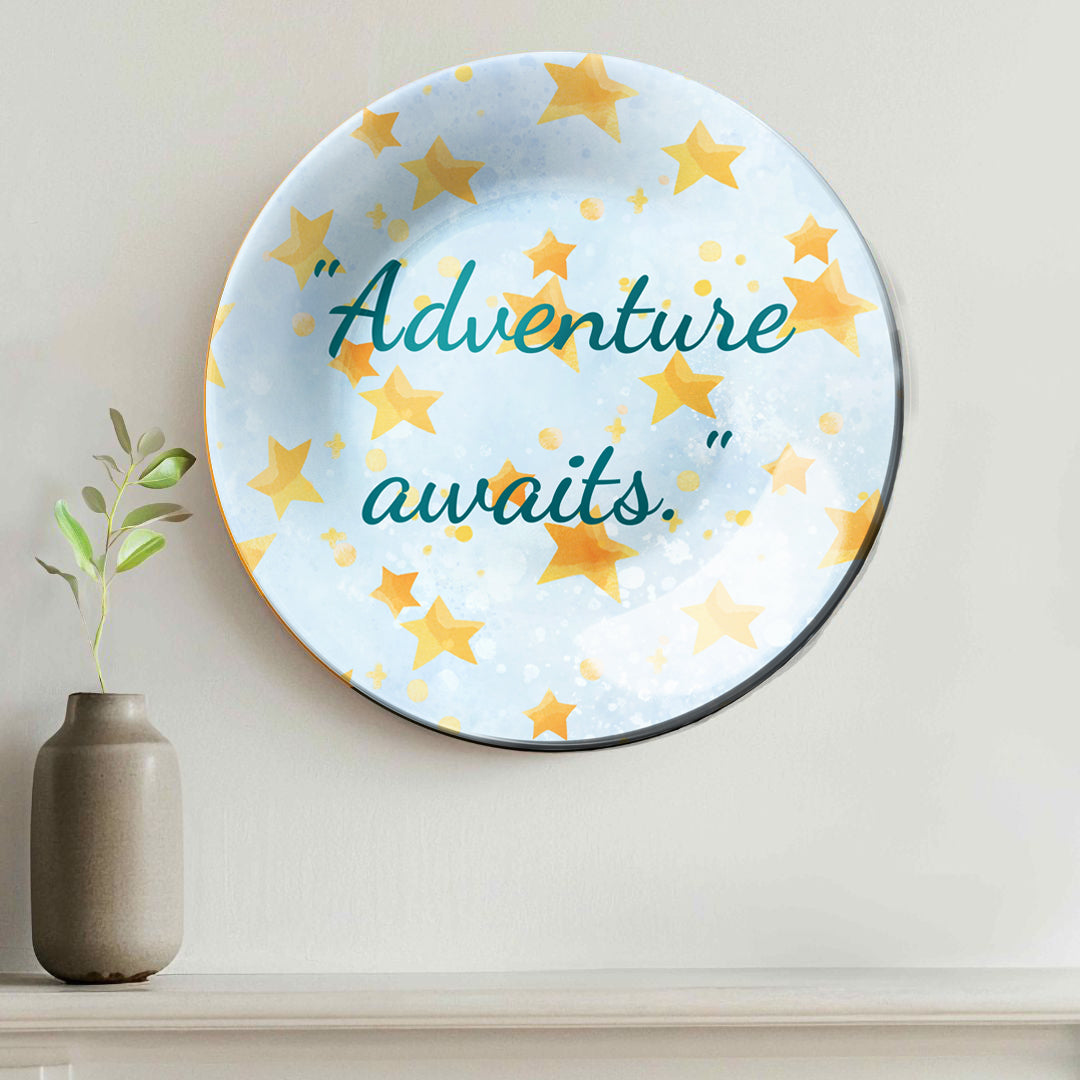 Adventures Await Decorative Wall Plate