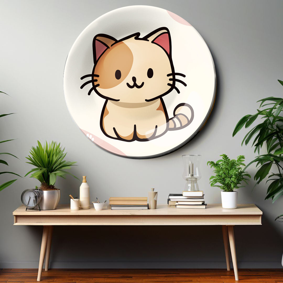 Kitty Cat Cute Decorative Wall Plate