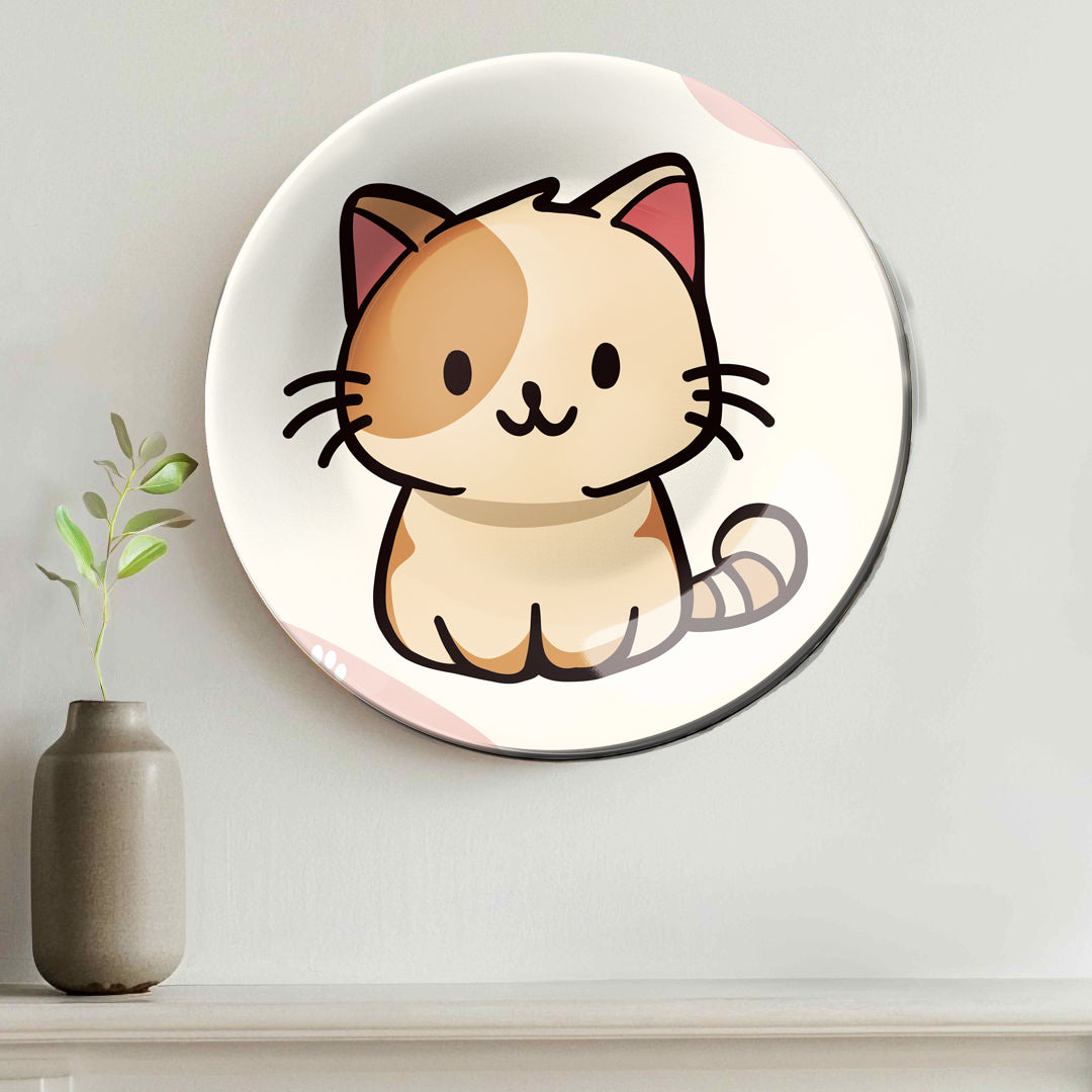 Kitty Cat Cute Decorative Wall Plate