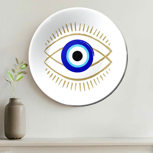 Evil Eye Minimalist Decorative Wall Plate