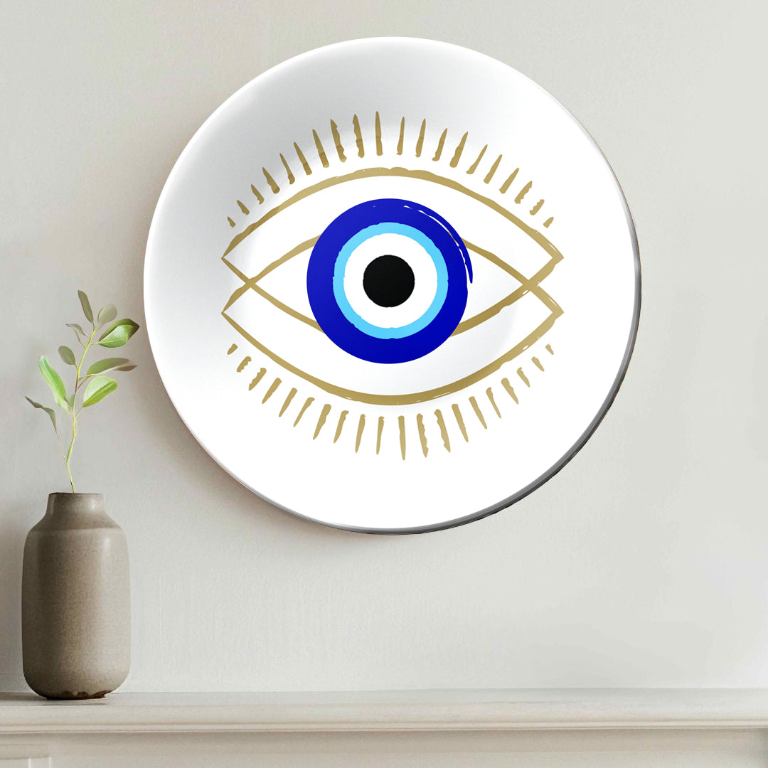 Set of 3 Evil Eye Protector Home Décor Wall Plates