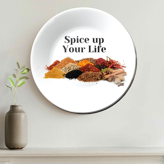 Spice Up Your Life Ceramic Wall Plate