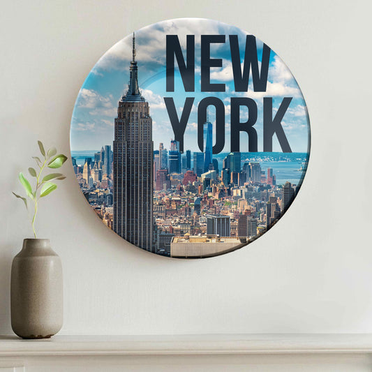 Manhattan Moments Home Decor Ceramic Wall Plate