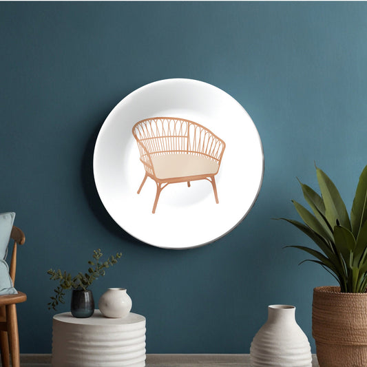 Outdoor Chair Vintage Decorative Wall Plate