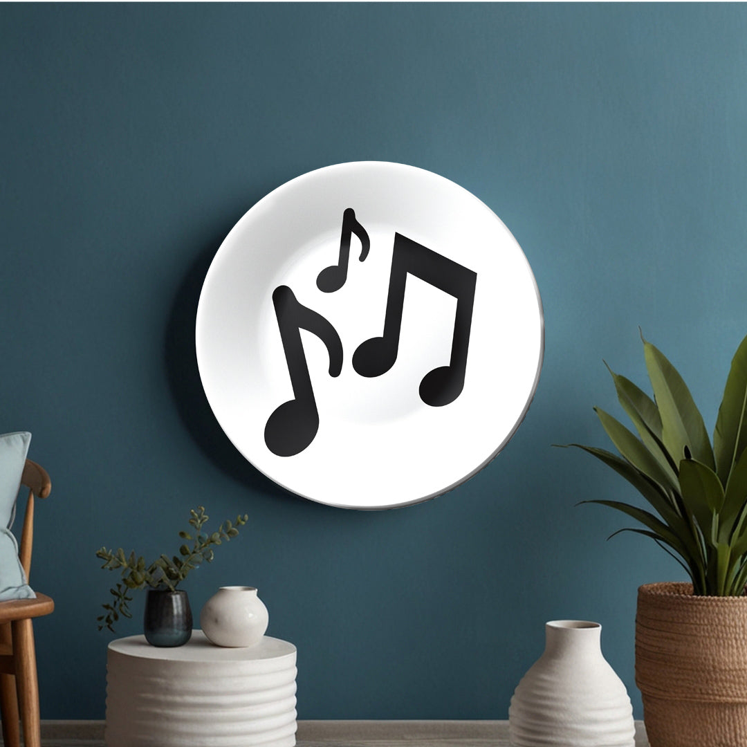 Music Note Home and Studio Decorative Wall Plate