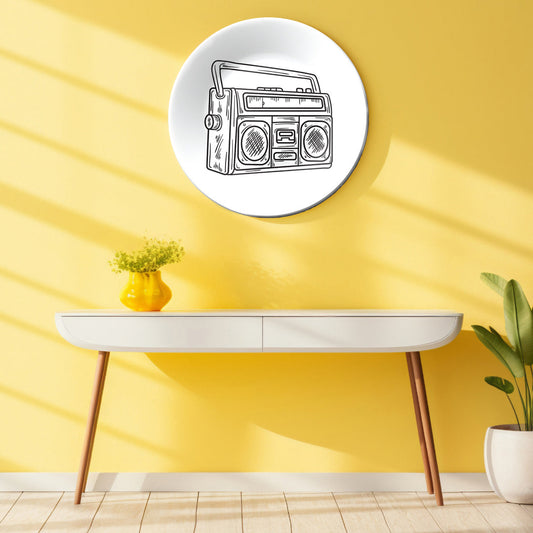 Radio Vintage Art Decorative Wall Plate