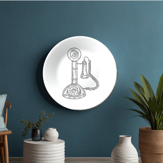 Vintage Candlestick Telephone Decorative Wall Plate