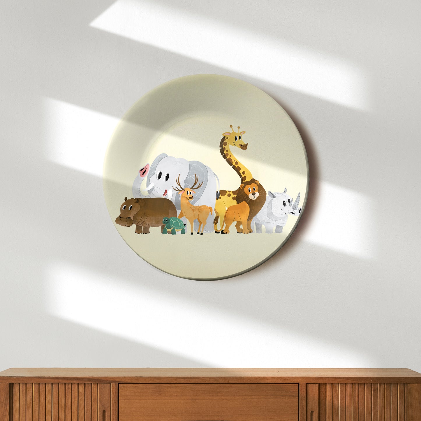 Jungle Wanderers Decorative Ceramic Wall Plate