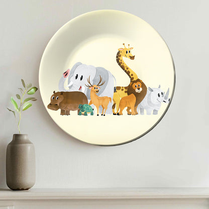 Jungle Wanderers Decorative Ceramic Wall Plate