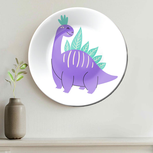 Adorable Dino Decorative Ceramic Wall Plate