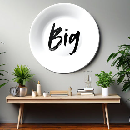 Big Quote Home Decor Ceramic Wall Plate