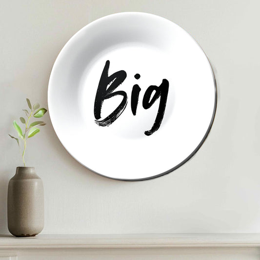 Big Quote Home Decor Ceramic Wall Plate