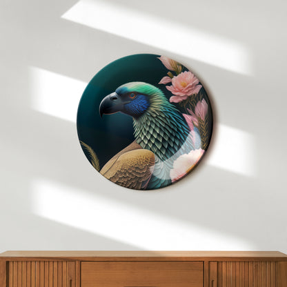 Colorful Parrot Home Decor Ceramic Wall Plate