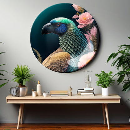 Colorful Parrot Home Decor Ceramic Wall Plate