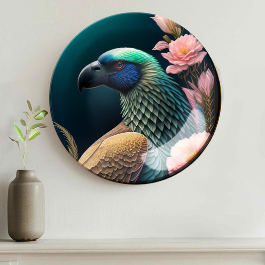 Colorful Parrot Home Decor Ceramic Wall Plate