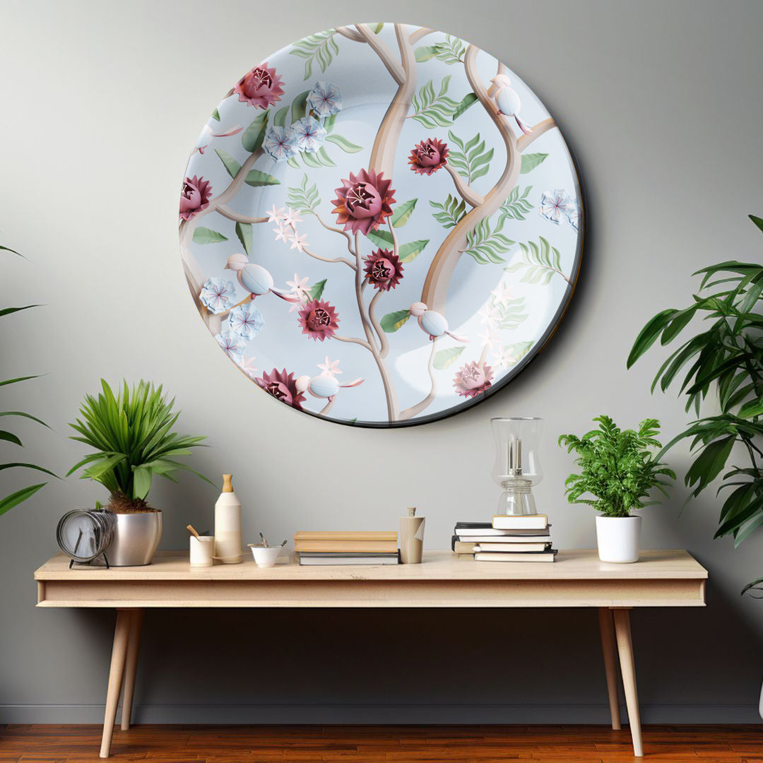 Dreamy Petals Home Decor Ceramic Wall Plate