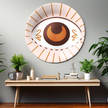 Boho Eye Home Decor Ceramic Wall Plate