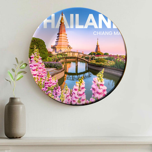 Land of Smiles Home Decor Ceramic Wall Plate