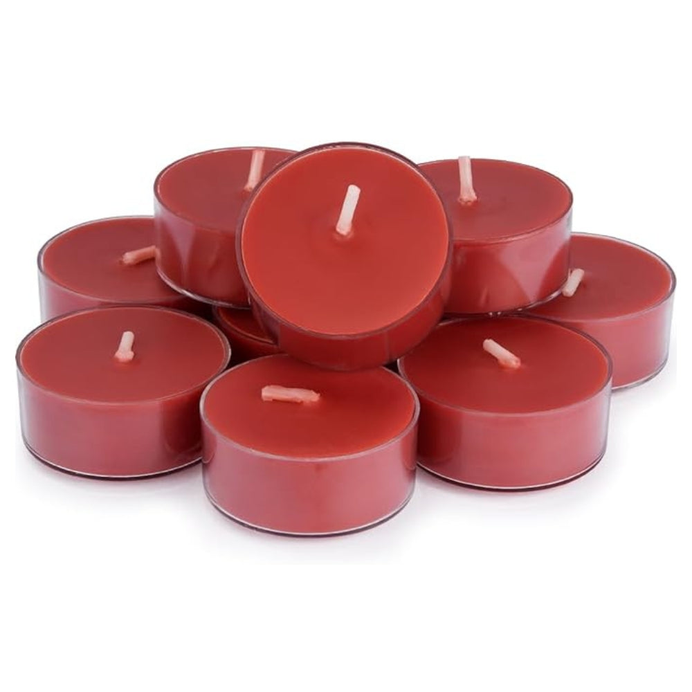 Set of 12, 100% Soy Wax Handcrafted Large Tealight Candles