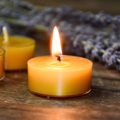 Set of 12, 100% Soy Wax Handcrafted Large Tealight Candles