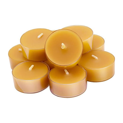 Set of 12, 100% Soy Wax Handcrafted Large Tealight Candles