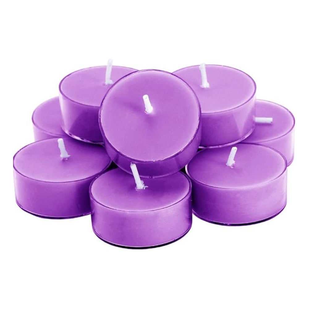 Set of 12, 100% Soy Wax Handcrafted Large Tealight Candles