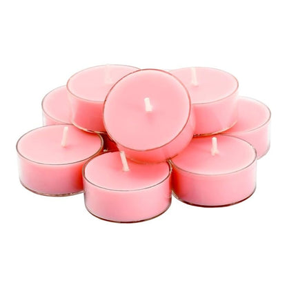 Set of 12, 100% Soy Wax Handcrafted Large Tealight Candles