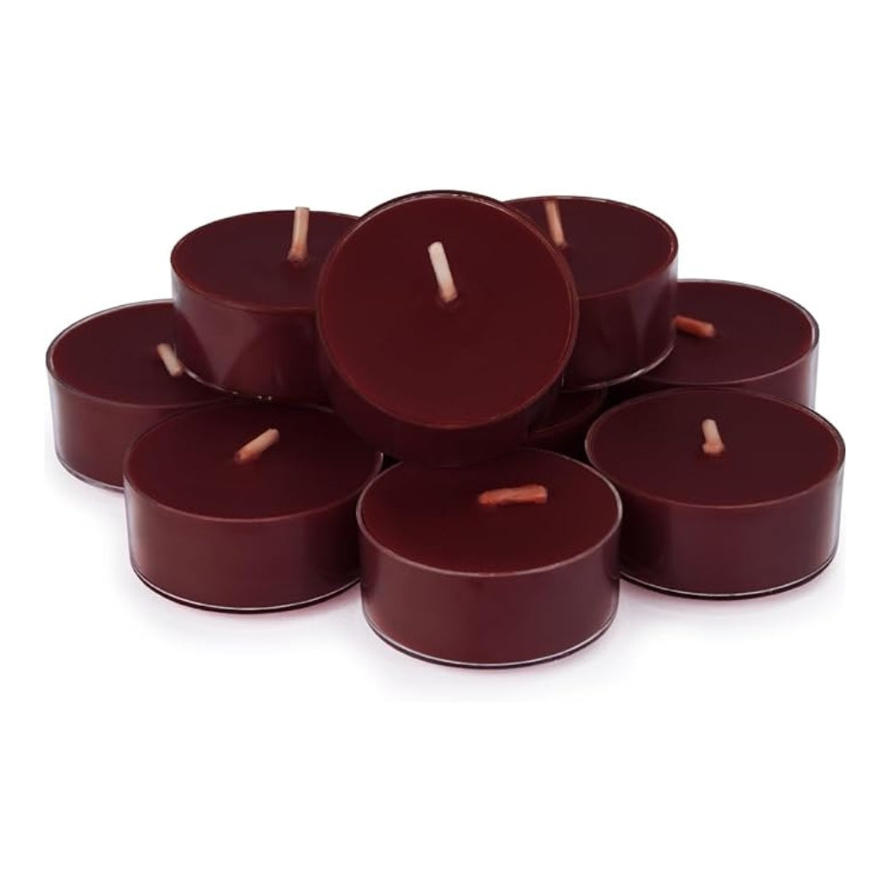 Set of 12, 100% Soy Wax Handcrafted Large Tealight Candles