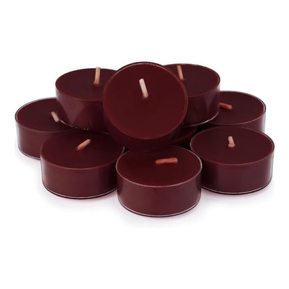 Set of 12, 100% Soy Wax Handcrafted Large Tealight Candles