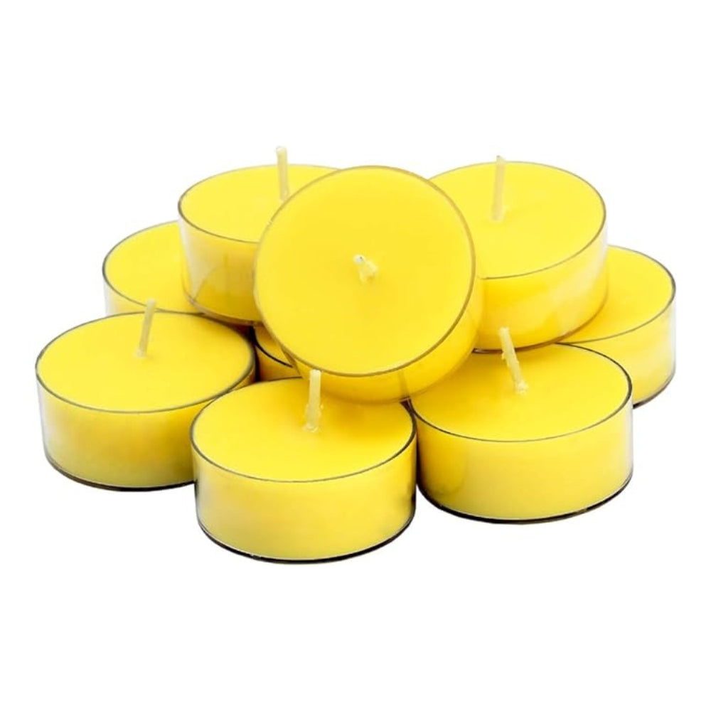 Set of 12, 100% Soy Wax Handcrafted Large Tealight Candles