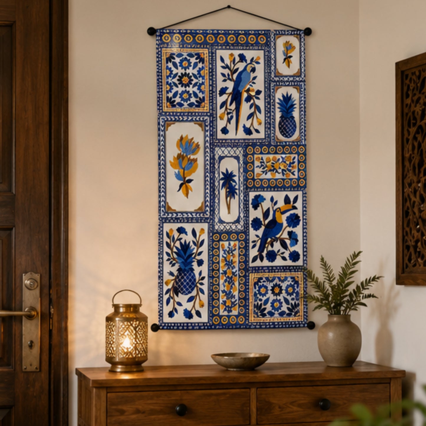 Adorvue Tropical Tapestry Wall Hanging for Living Room & Bedroom