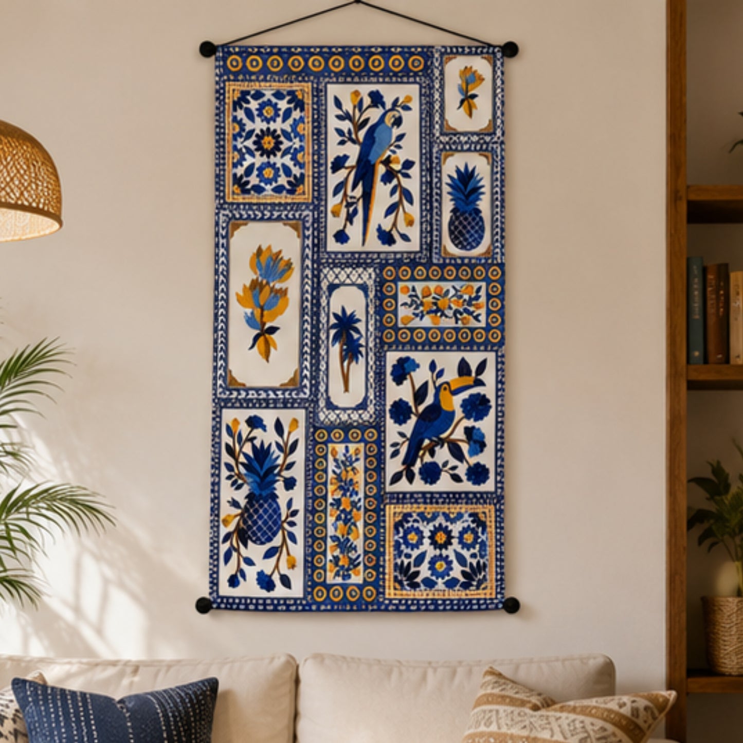 Adorvue Tropical Tapestry Wall Hanging for Living Room & Bedroom