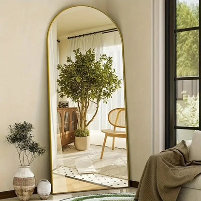 Arched Full Length Floor and Wall Mirror 21 X  64 Inches