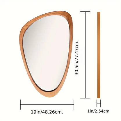 Asymmetrical Wall Mirror 19 X 30 Inches