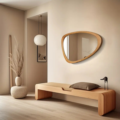 Asymmetrical Wall Mirror 19 X 30 Inches