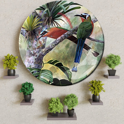 Tropical Birds Decorative Ceramic Wall Plate