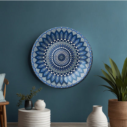 Symmetry Bloom Decorative Ceramic Wall Plate