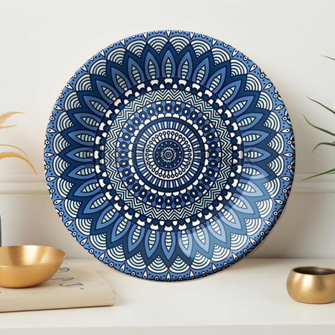 Symmetry Bloom Decorative Ceramic Wall Plate