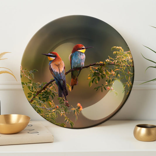 Winged Companions Decorative Ceramic Wall Plate