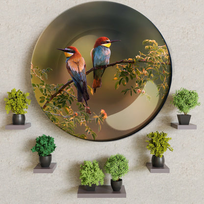 Winged Companions Decorative Ceramic Wall Plate