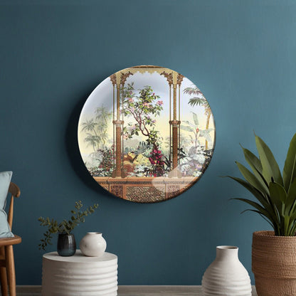 Tranquil Archway Decorative Ceramic Wall Plate