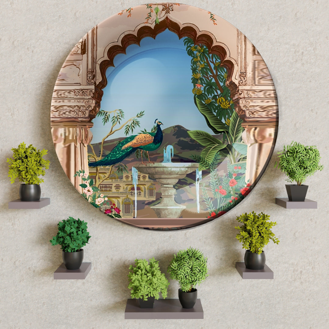 Royal Peacock Decorative Ceramic Wall Plate