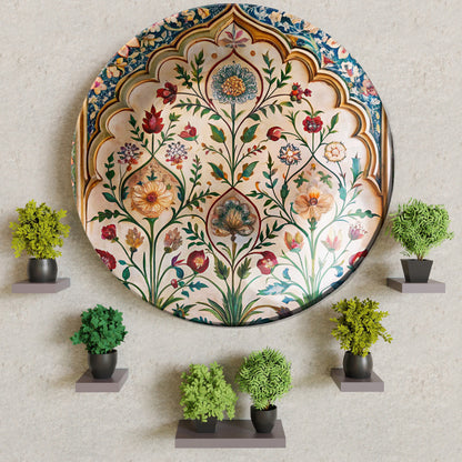 Floral Symphony Decorative Ceramic Wall Plate