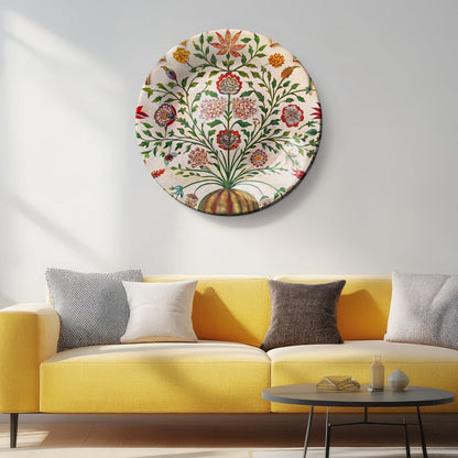 Timeless Bloom Decorative Ceramic Wall Plate