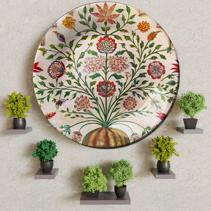 Timeless Bloom Decorative Ceramic Wall Plate