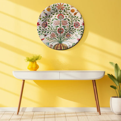 Timeless Bloom Decorative Ceramic Wall Plate