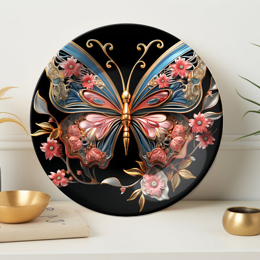 Artistic Wings Decorative Ceramic Wall Plate