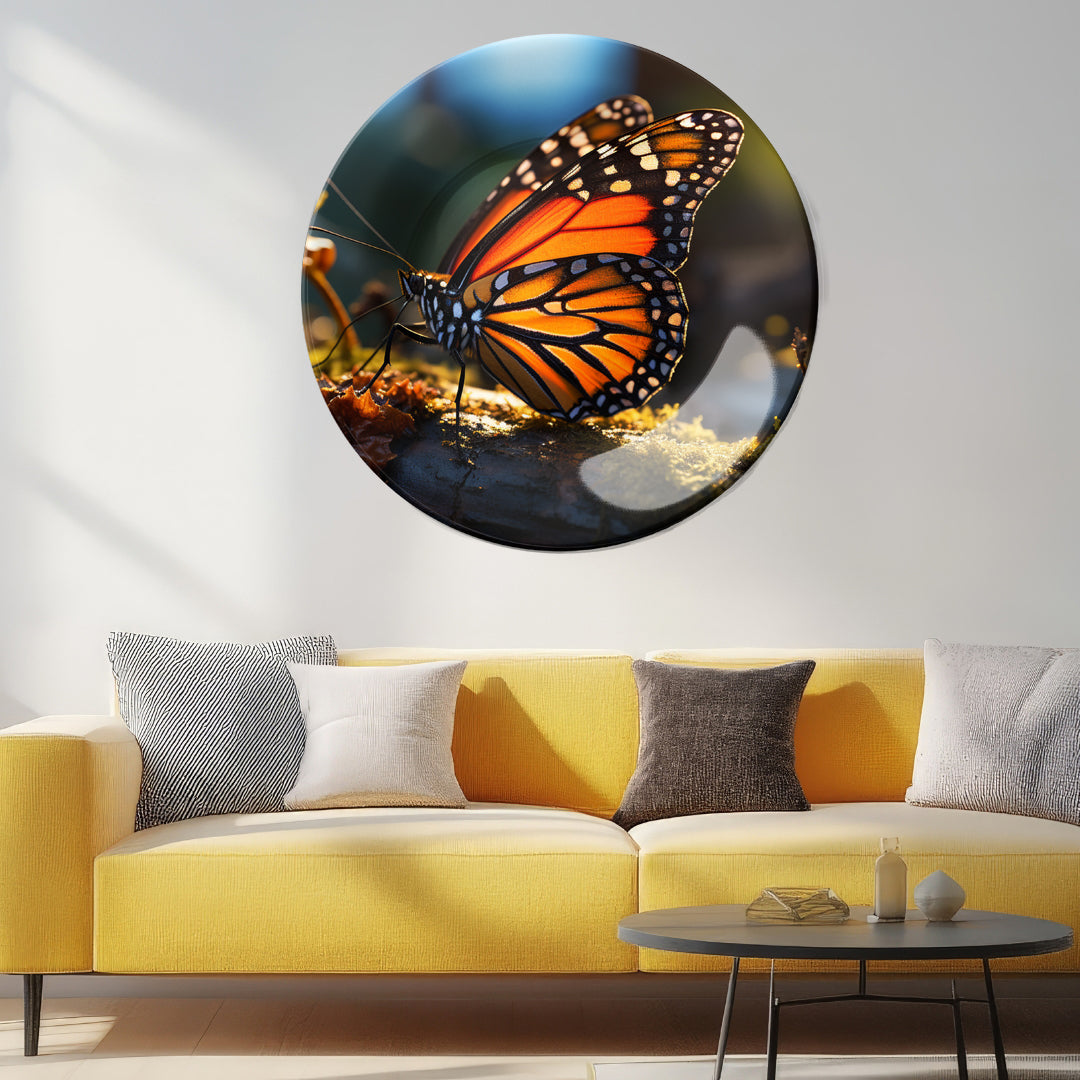 Monarch Wings Decorative Ceramic Wall Plate