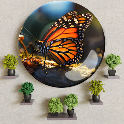 Monarch Wings Decorative Ceramic Wall Plate